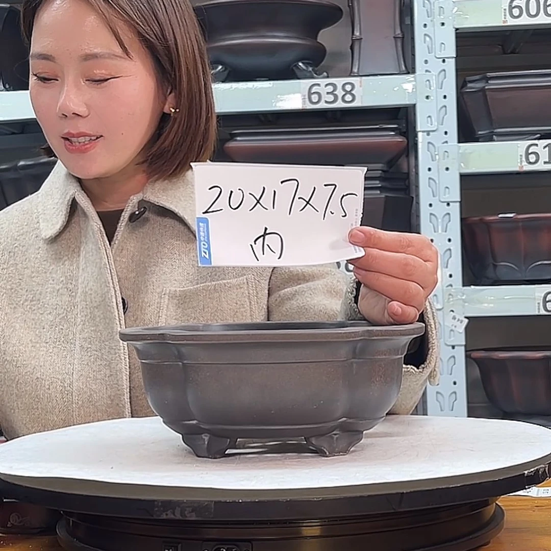 紫砂花盆宜兴紫砂33号