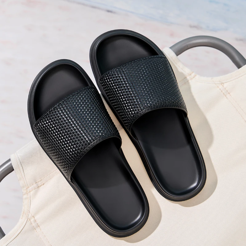 法菲欧男鞋潮款休闲时尚百搭防滑软底居家外穿透气男款拖鞋一字拖