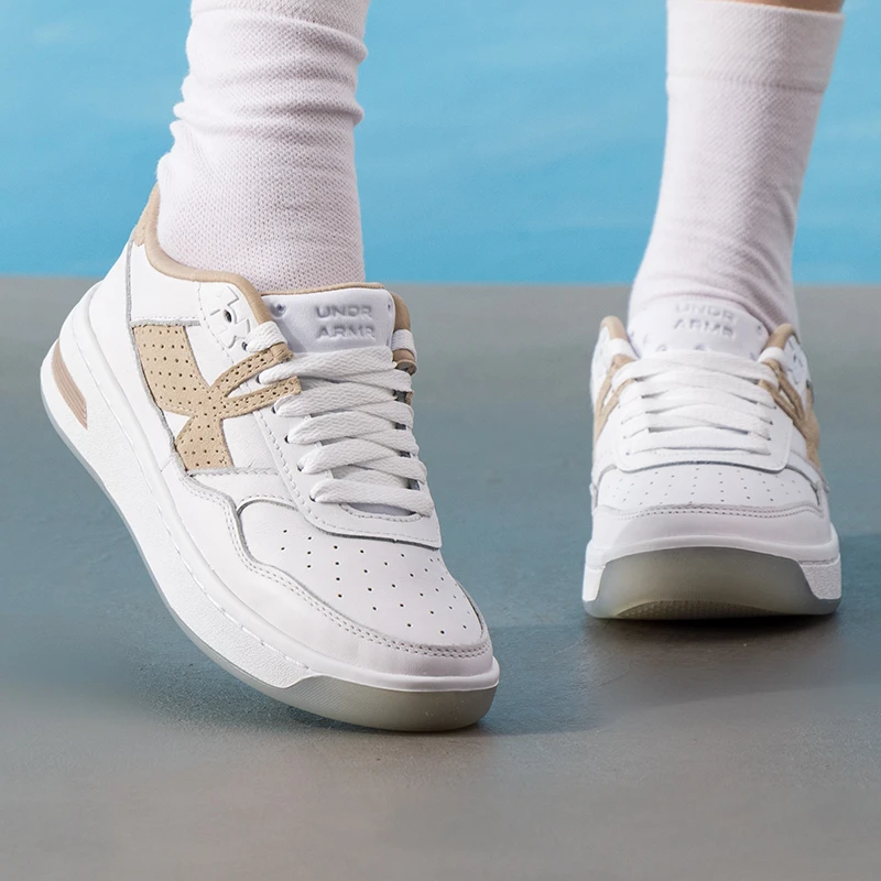 UA安德玛2025新款女鞋透气低帮板鞋休闲运动鞋户外通勤鞋 3028766