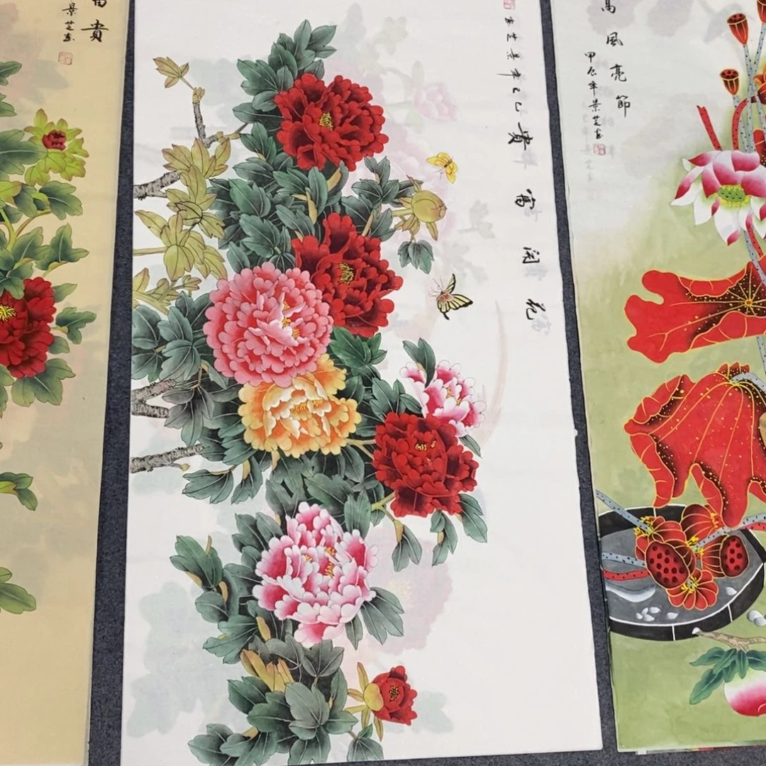 国画尺寸140✖️70四尺工笔画纯手绘