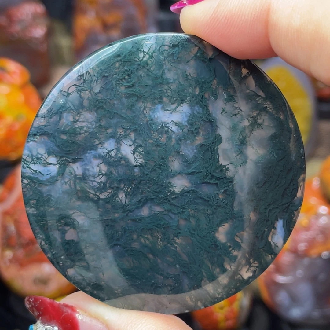 未镶嵌玛瑙/玉髓珠宝奇石尚品天然水草，大挂坠