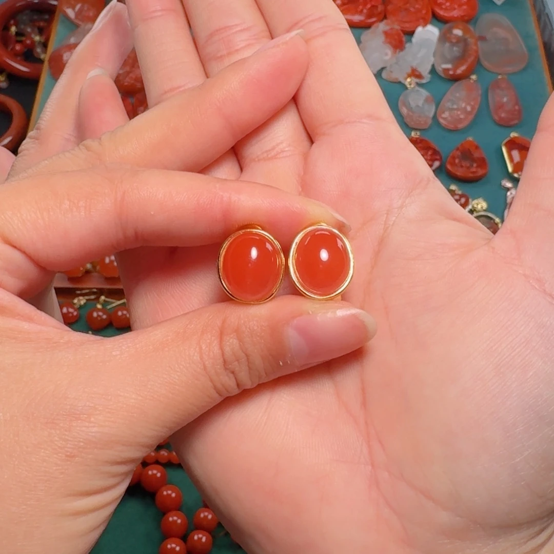 南红玛瑙南红玛瑙银S925镶嵌