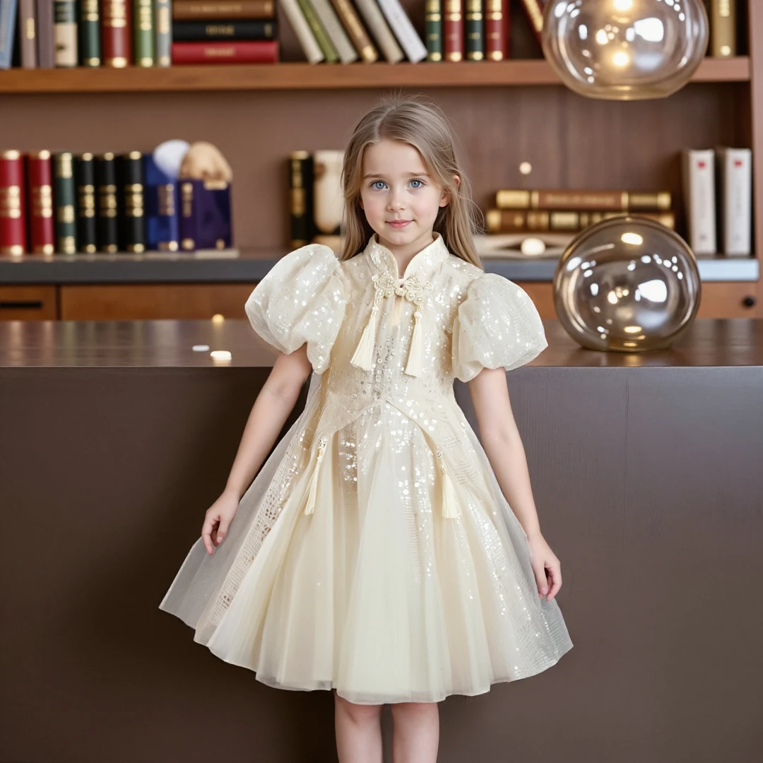 女童夏季新款连衣裙甜美潮款儿童裙子小女孩洋气高端小孩公主裙