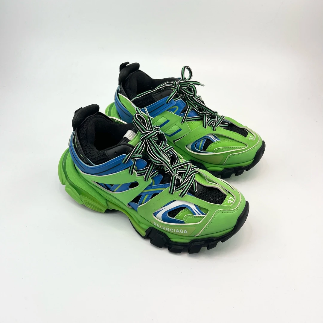 95新 Balenciaga/巴黎世家 37码/雪碧绿track老爹鞋
