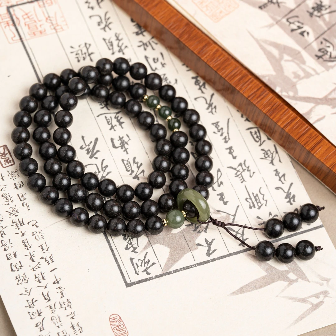 古法高阶息肌丸合香珠8mm项链hx0300zt4954