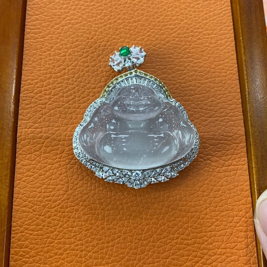 石英质玉吊坠(赠链)银S925镶嵌包***凯