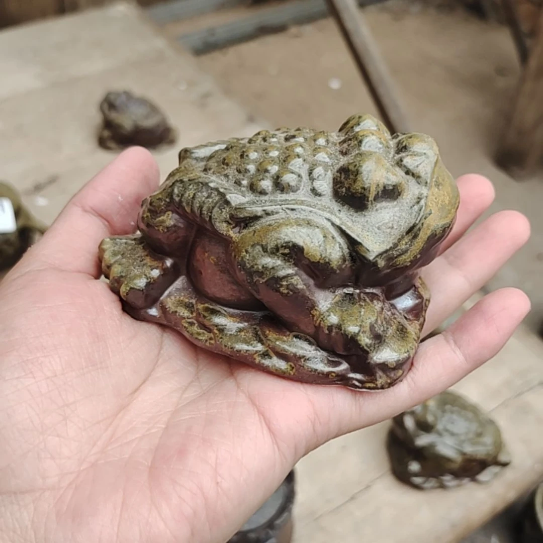 （****事坭兴陶纯柴烧全手工金蟾