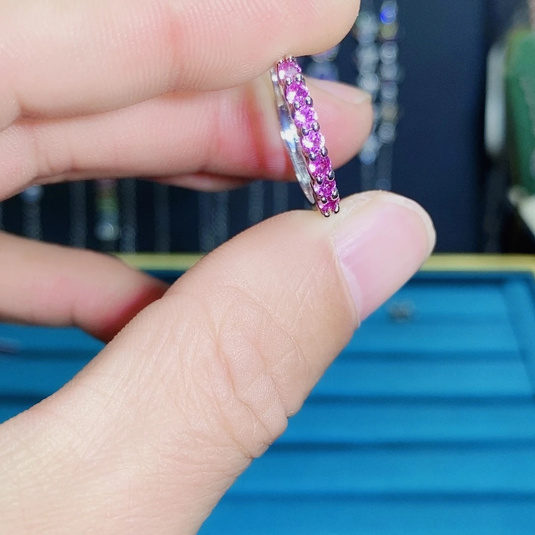 紫晶珠宝半成品银S925镶嵌