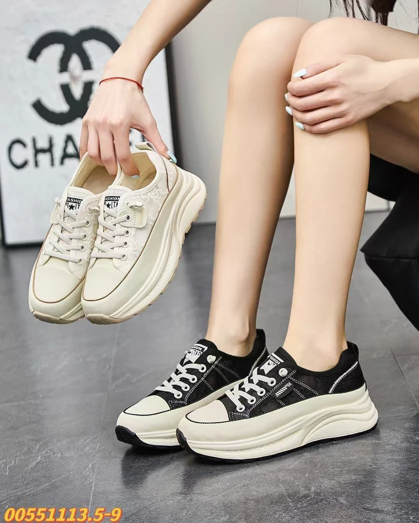 真皮时尚小白鞋休闲透气阿甘2025新厚底百搭轻便一脚蹬运动板鞋