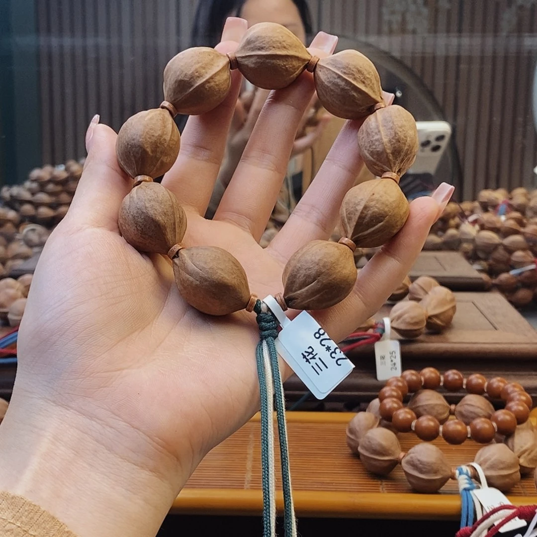 手串橄榄核向****t原生态正宗梅林铁核