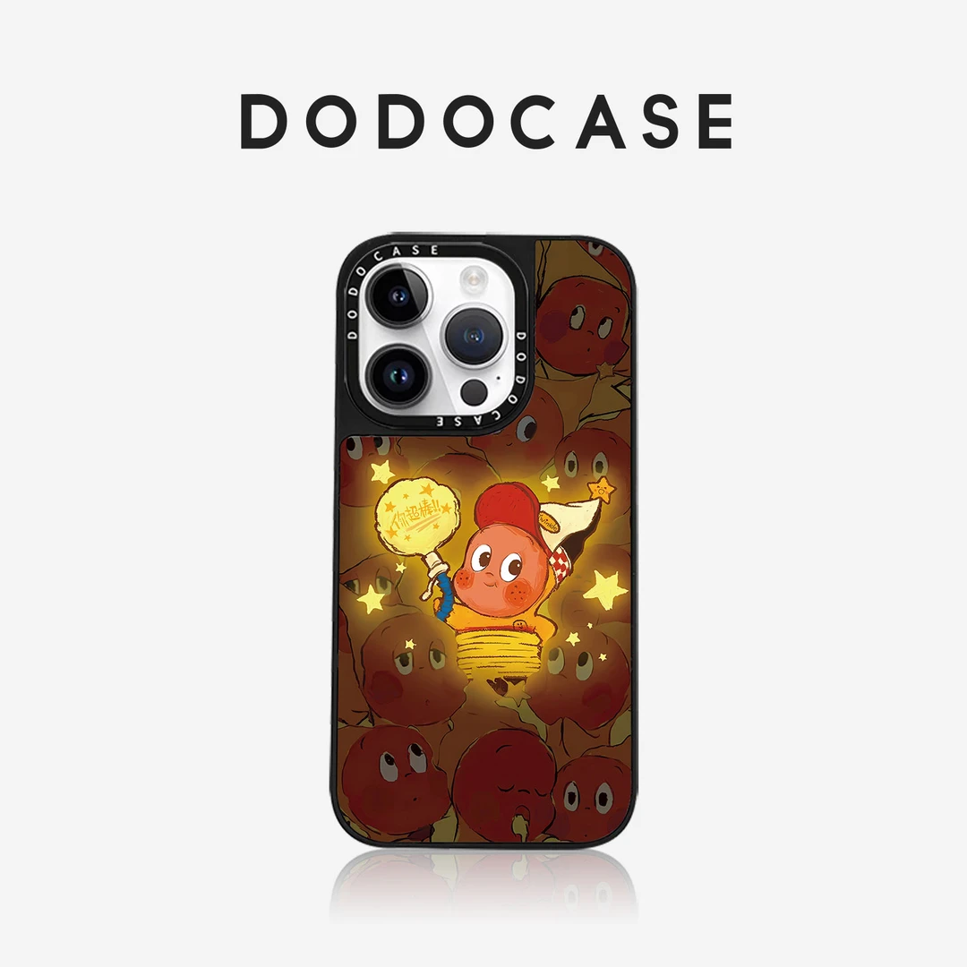 泡泡星星人镜面磁吸壳适用苹果16壳iphone13/4promax防摔15全包17