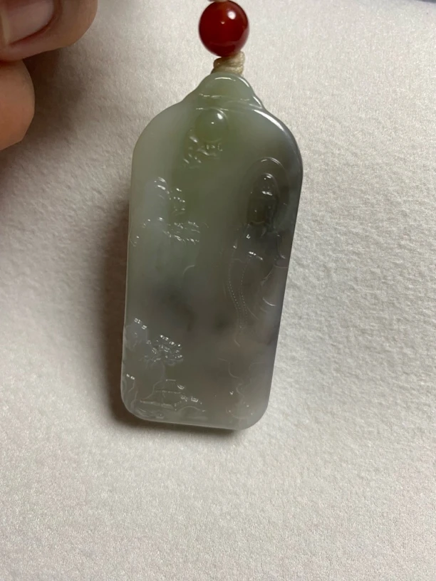 和田玉三色精品观音