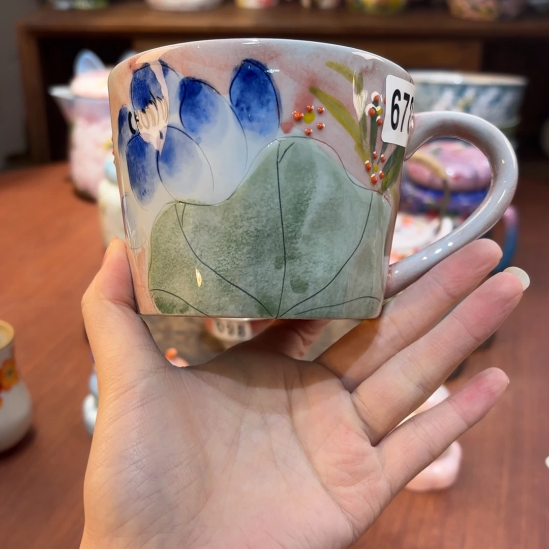 景德镇手绘高温釉下彩陶瓷茶具