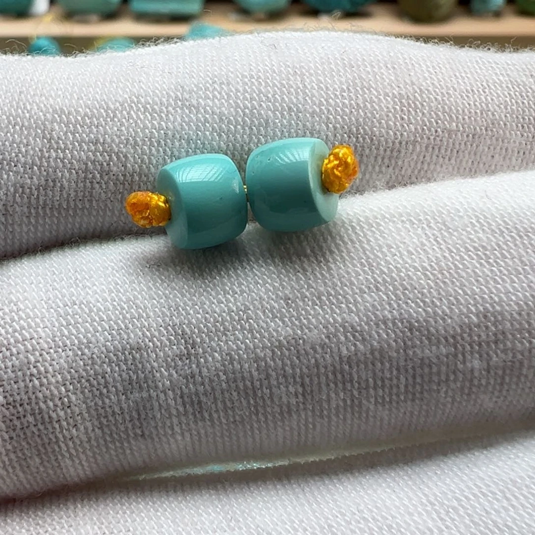 绿松石未镶嵌配饰6.5*5.1