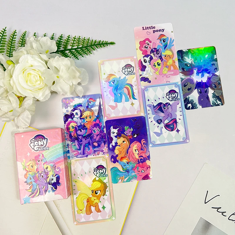 小马宝莉卡片碧琪嘉儿柔柔珍奇紫悦周边拍立得镭射小卡盒装lomo卡