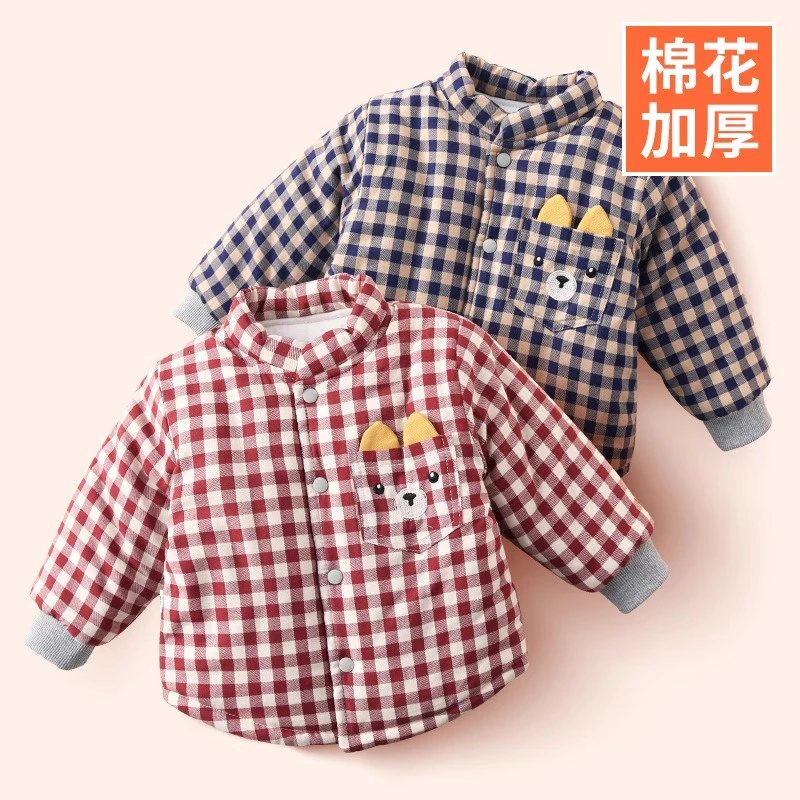 宝宝棉衣冬季新款加厚儿童棉服内胆纯棉男童冬装内穿婴儿棉花棉袄