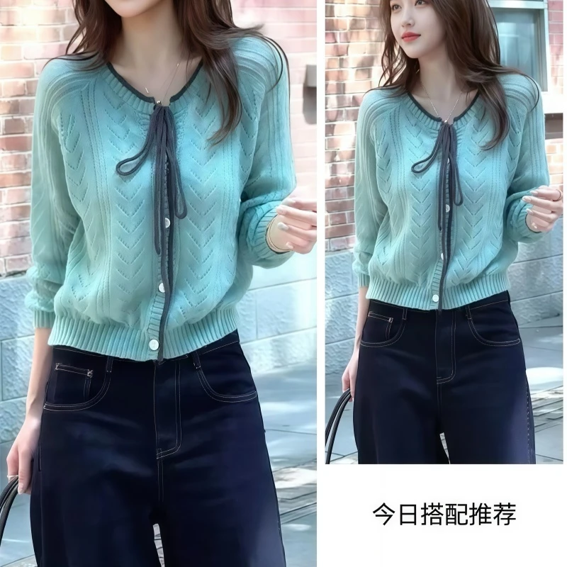 罗芬面料故事旗舰店女装2025秋季新款气质减龄上衣搭配显瘦裤子