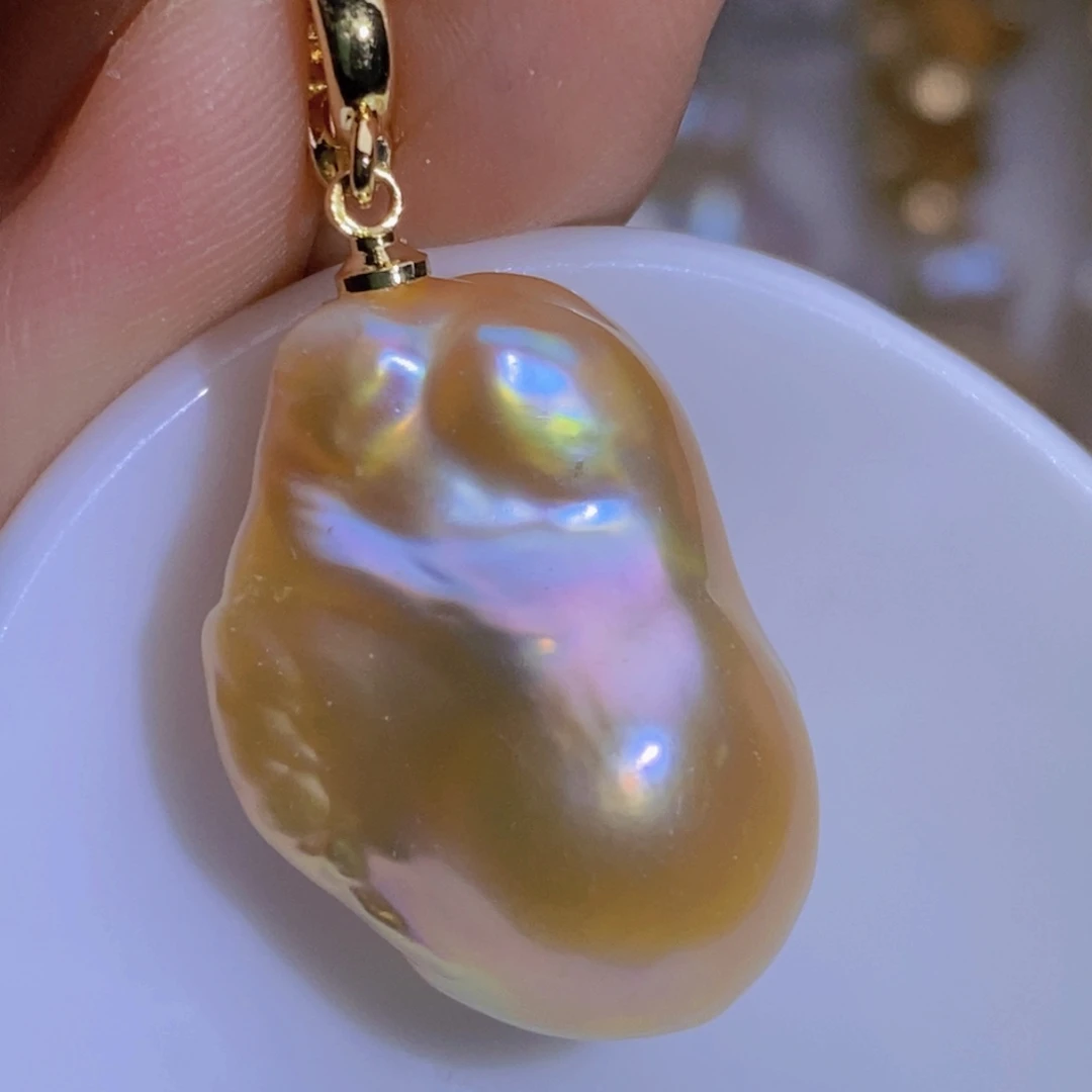 银S925镶嵌淡水珍珠淡水珍珠