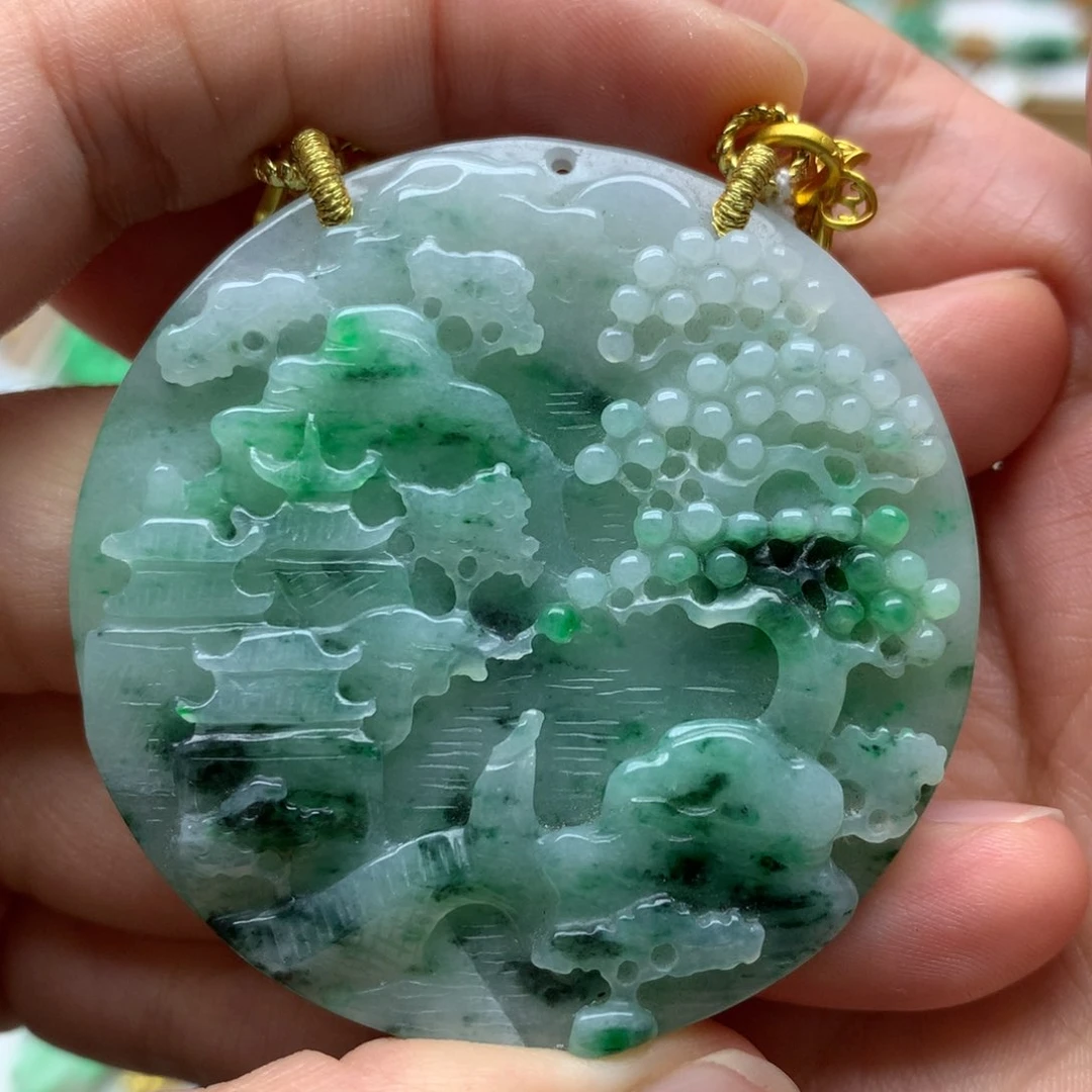 翡翠未镶嵌颈饰翡翠