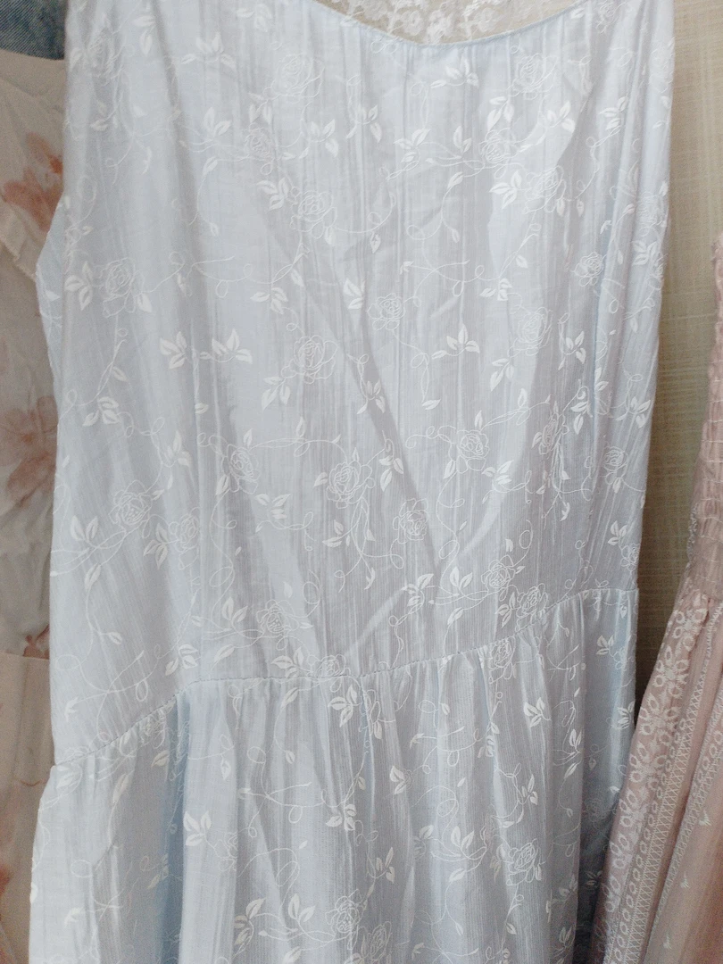 夏季法式时尚显瘦高腰长款气质温柔连衣裙