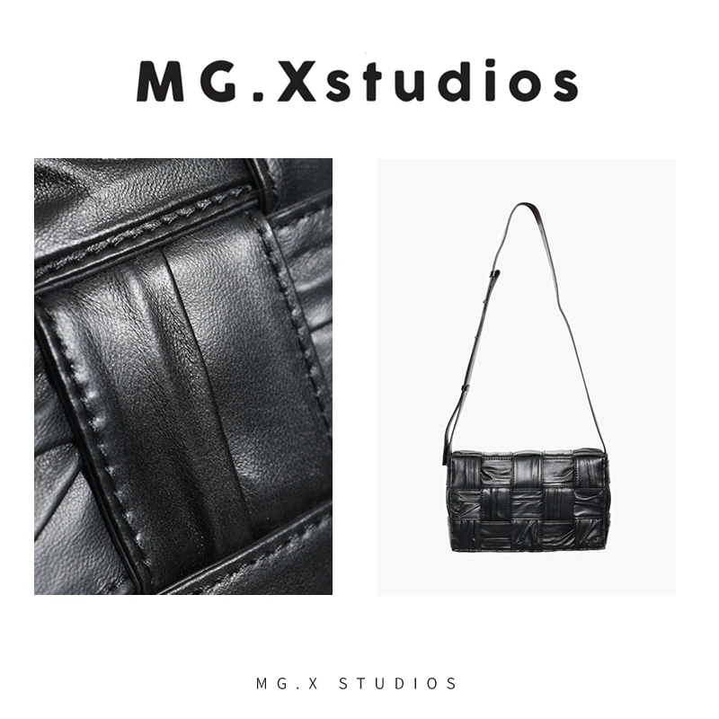 【褶皱十五格】MGX编织肌理真皮单肩包M54E5918P4HZ