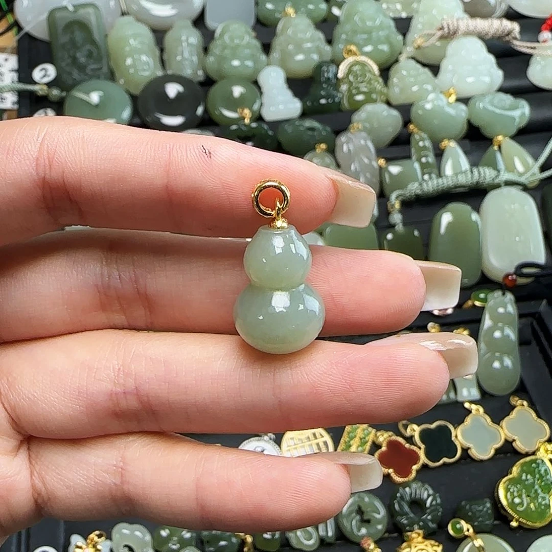 和田玉银S925镶嵌颈饰