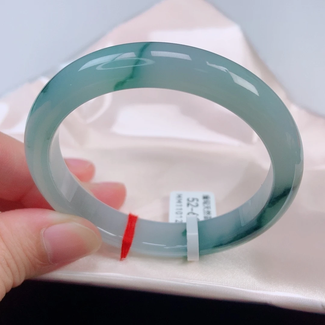 未镶嵌手镯翡翠52正圈