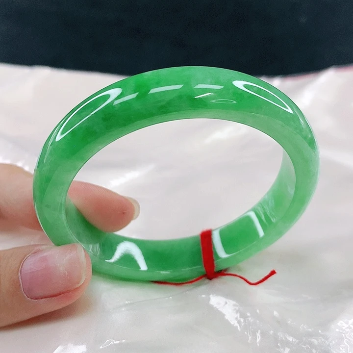 翡翠未镶嵌手镯圈52，14023