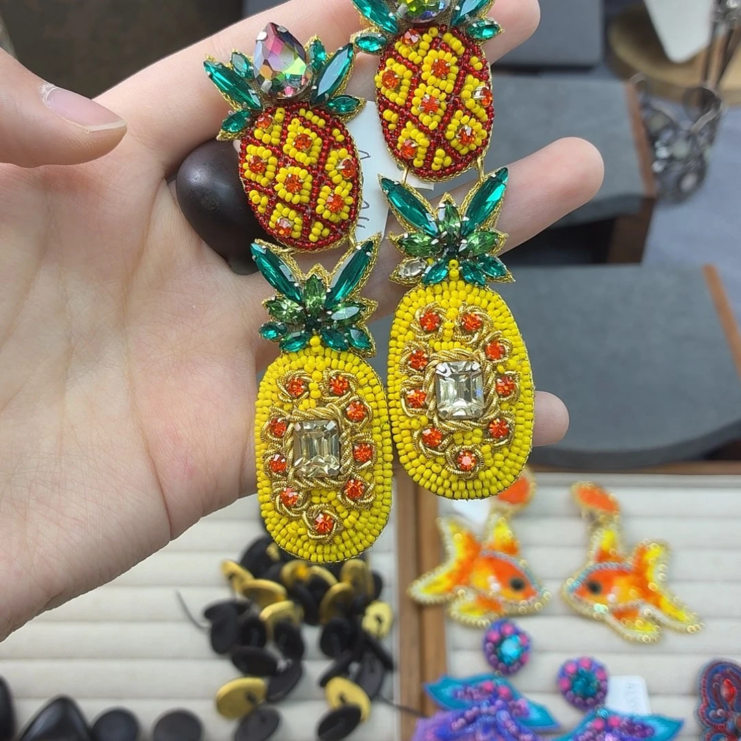 没***当合金合金琉璃耳针 no退换