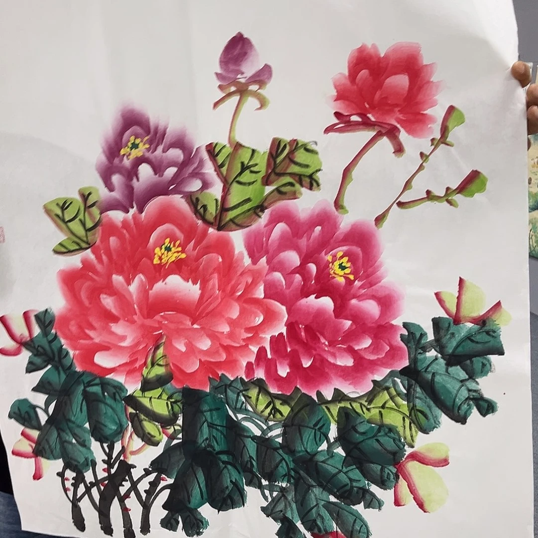 国画国画老师手绘作品