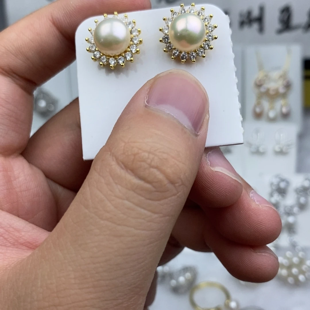 耳饰未镶嵌淡水珍珠
