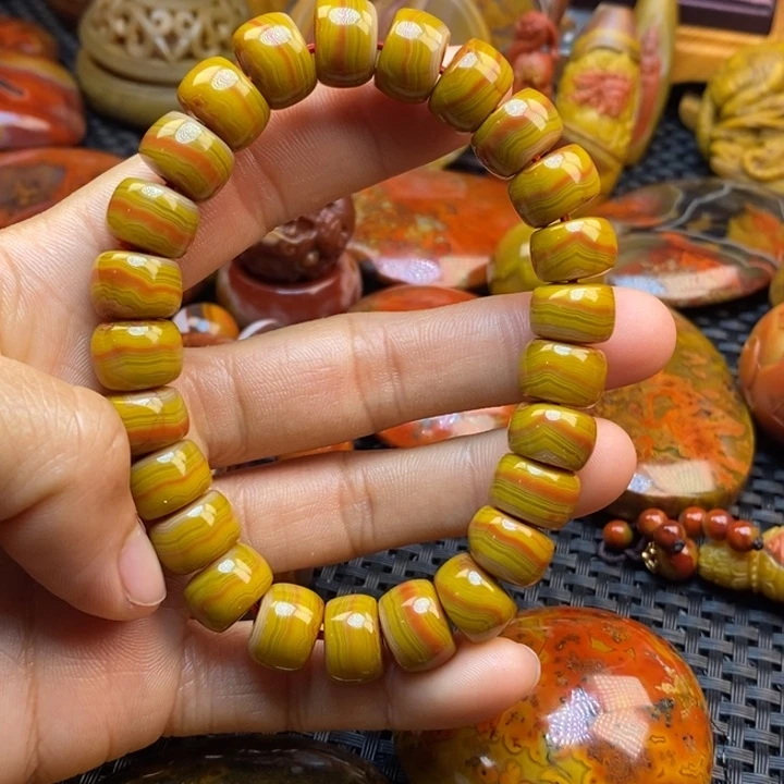 玛瑙/玉髓手链未镶嵌光**炬