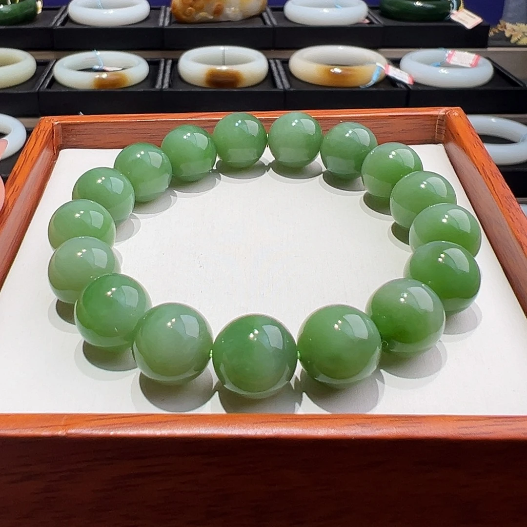 和田玉（碧玉）未镶嵌手链