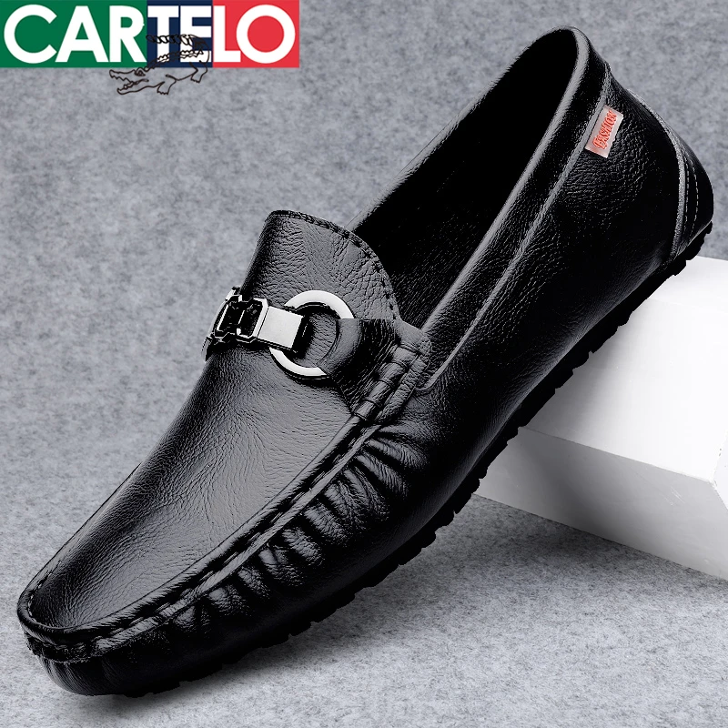 CARTELO/卡帝乐鳄鱼豆豆鞋男款2025新款爆款乐福鞋商务鞋软底透气