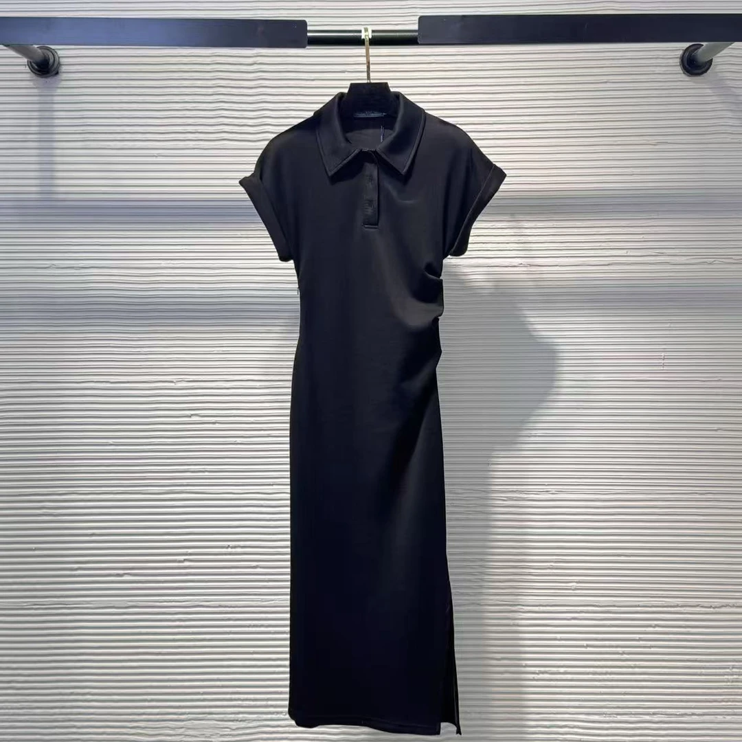 DY 25短袖t恤连衣裙女夏掐腰收腰裙子长裙夏季连身裙2025新款A85