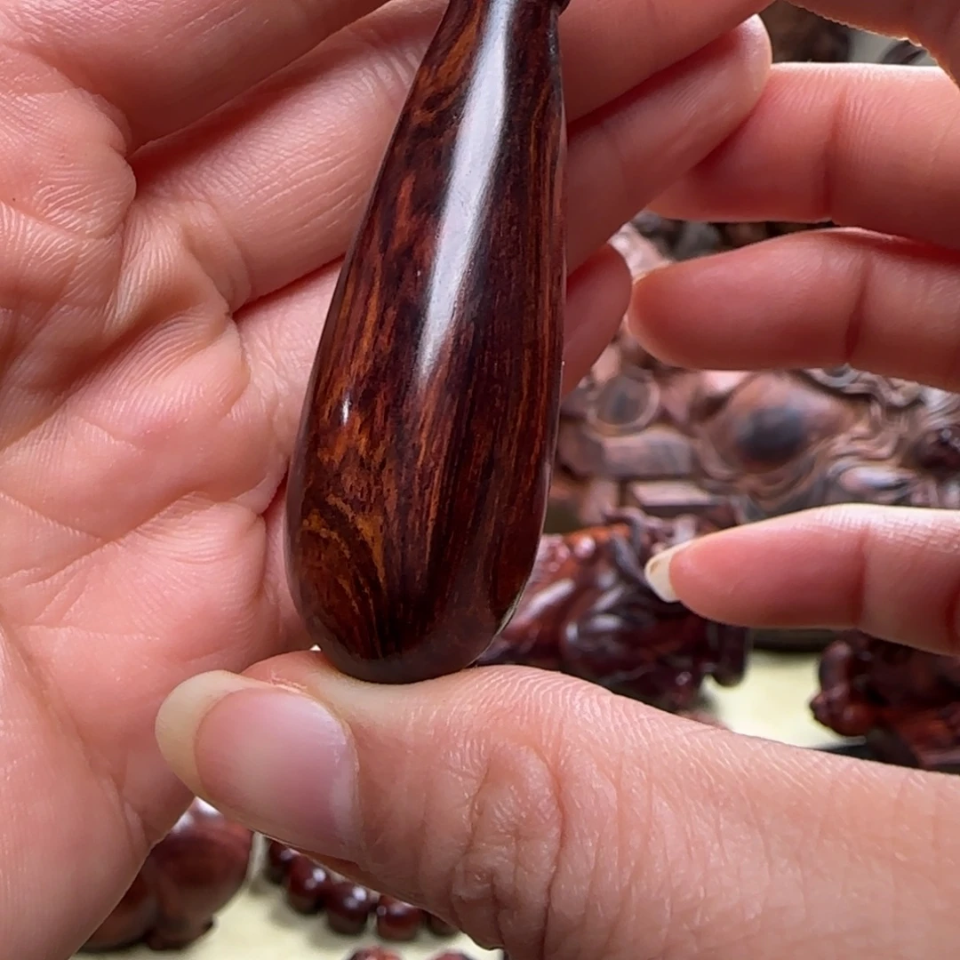 把件黄花梨/降香黄檀称心如意 小吊坠 手把件