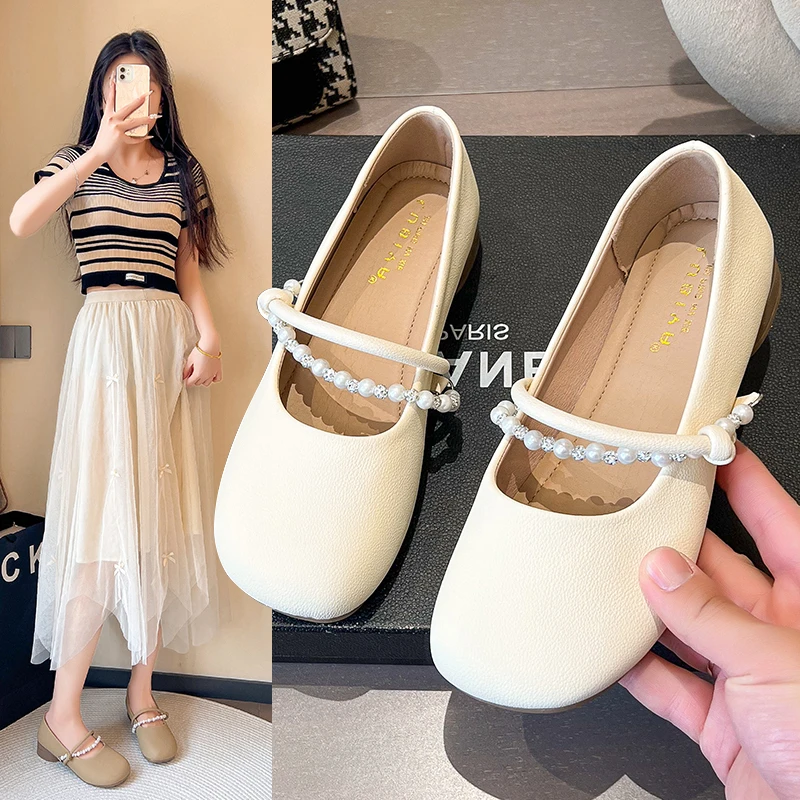 2025新款春夏豆豆鞋软底圆头百搭休闲女鞋仙女风