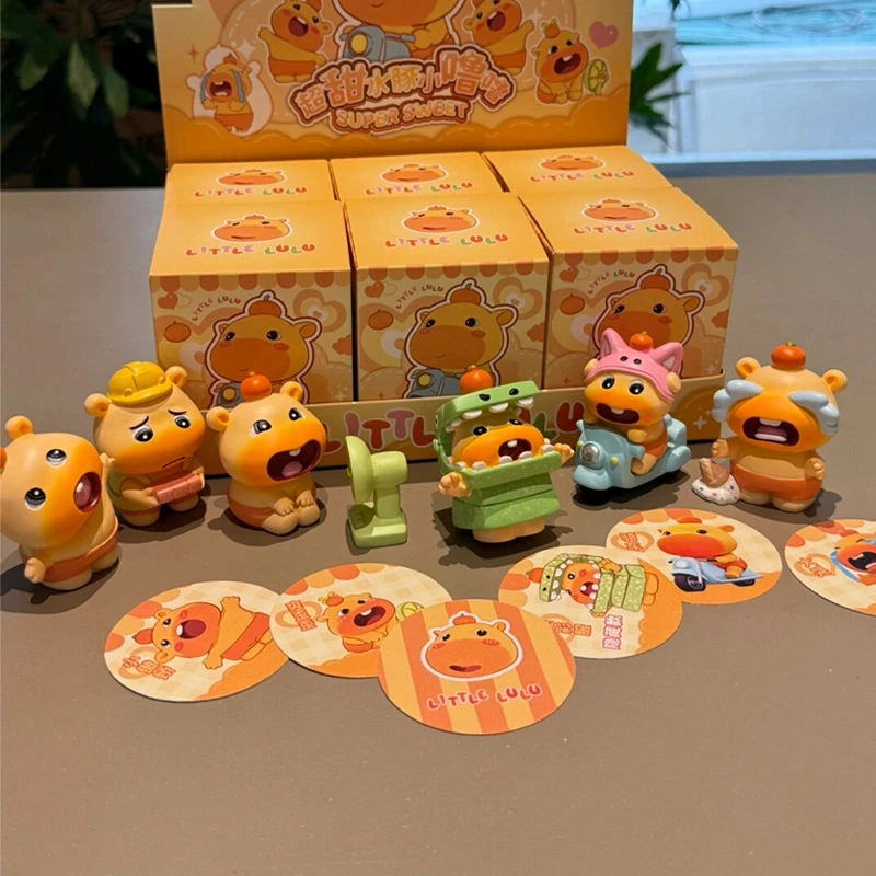 水豚小噜噜超甜礼盒小红书爆款可爱潮玩公仔送女生节日礼物桌面