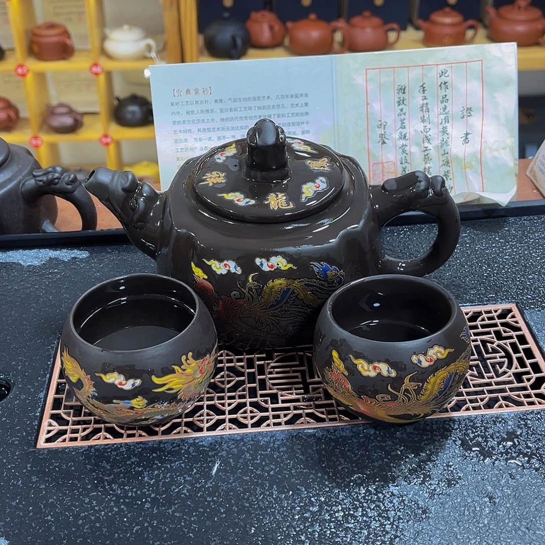 紫砂茶案紫砂壶500cc4主人杯