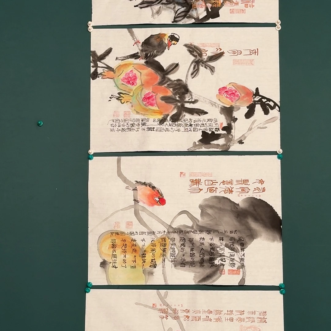 国画邹联富老师的作品
