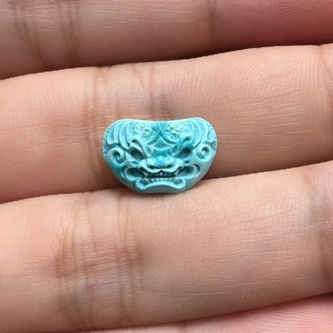 未镶嵌绿松石兽面