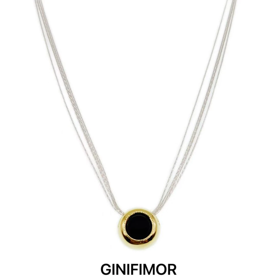 GINIFIMOR 铜合金项链 a648 时尚个性多层项链女气质百搭锁骨链