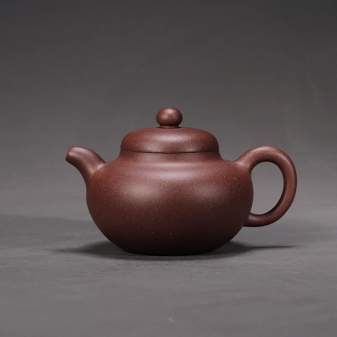 【宜子孙】柿圆壶.紫泥.容量160cc