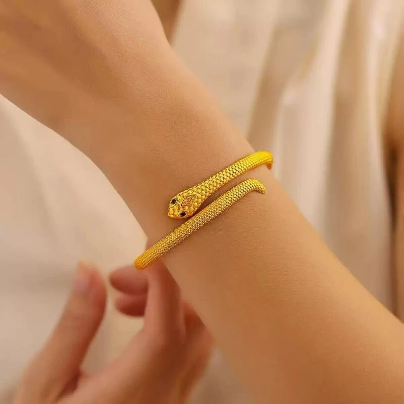 铜合金手镯 D343 时尚轻奢气质百搭优雅精美素款复古可调节手镯