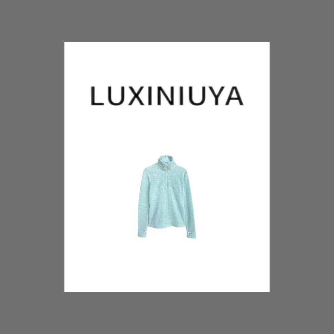 【LUXINIUYA】穿搭王者 超嫩！冬天内搭半高领双面绒上衣#CX2364