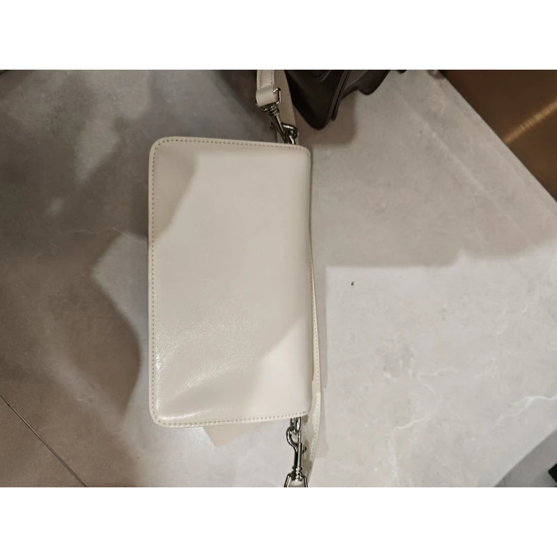 YUSHA/高档大号白色链条阿扣手提包-2015