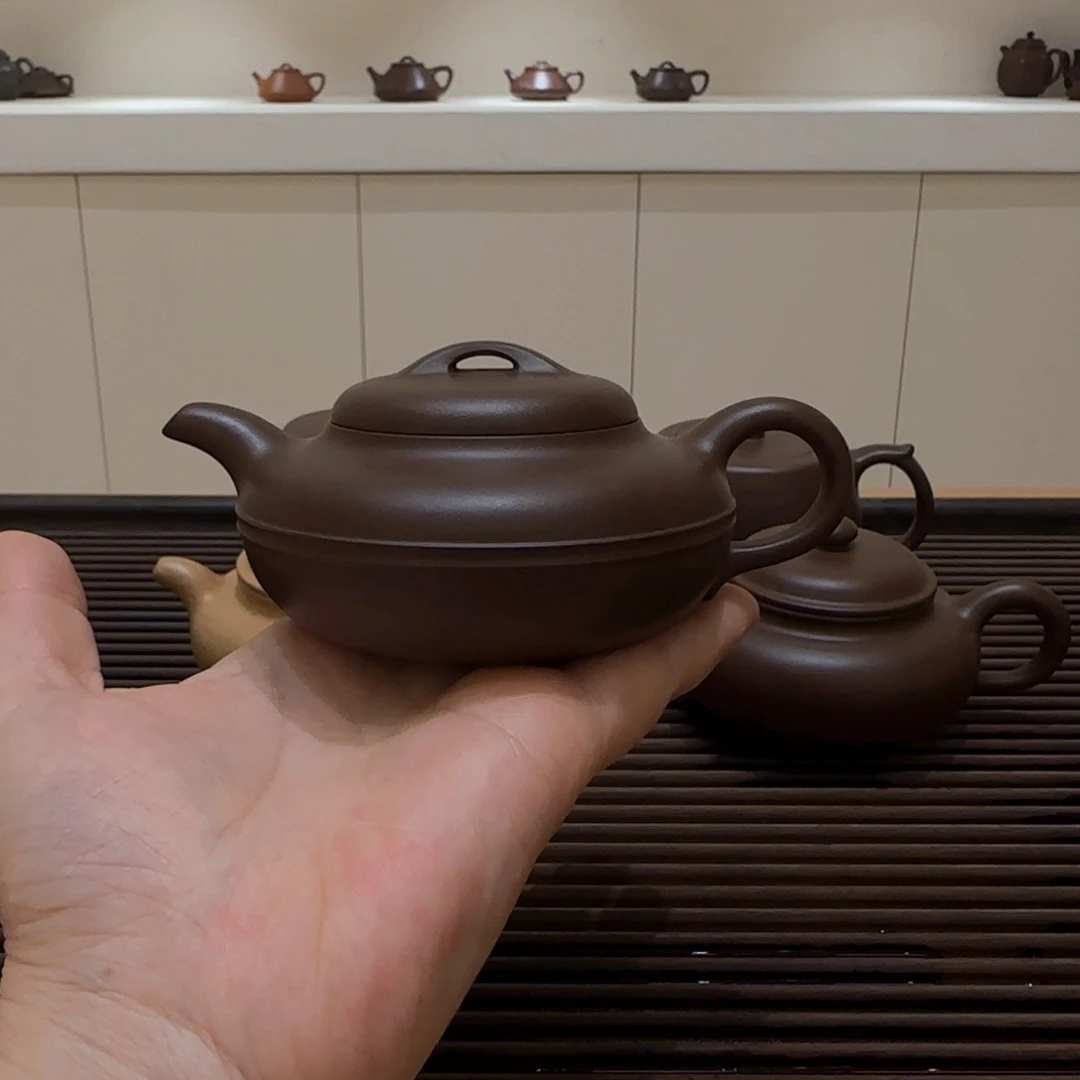 半***路茶壶紫砂线圆1111微瑕