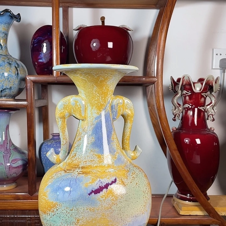 摆件陶钧瓷无双窑变无双