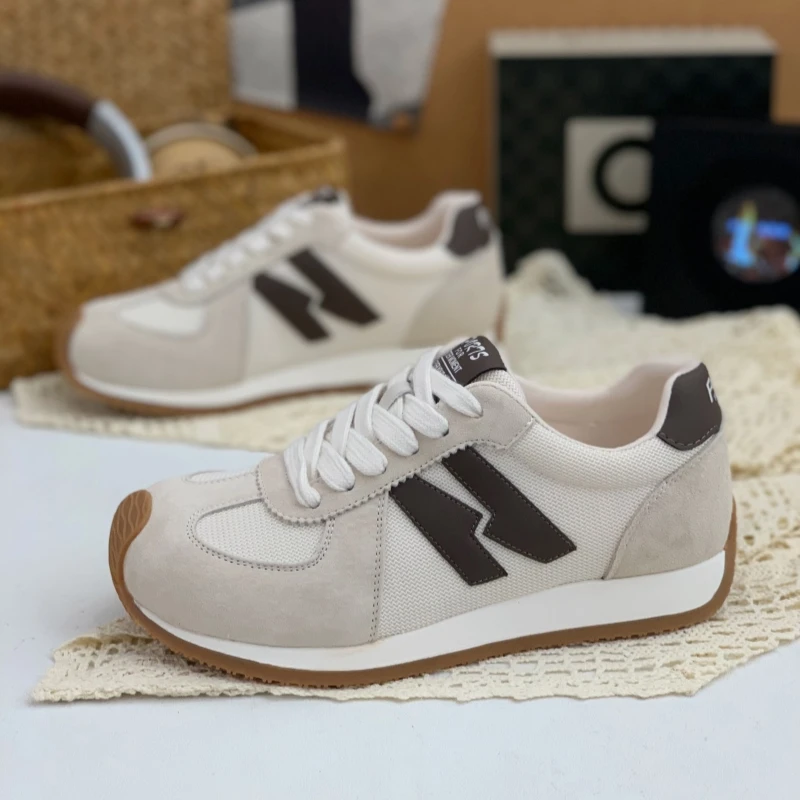 2025秋新款时尚百搭厚底休闲运动鞋女舒适透气增高轻便爆款阿甘鞋