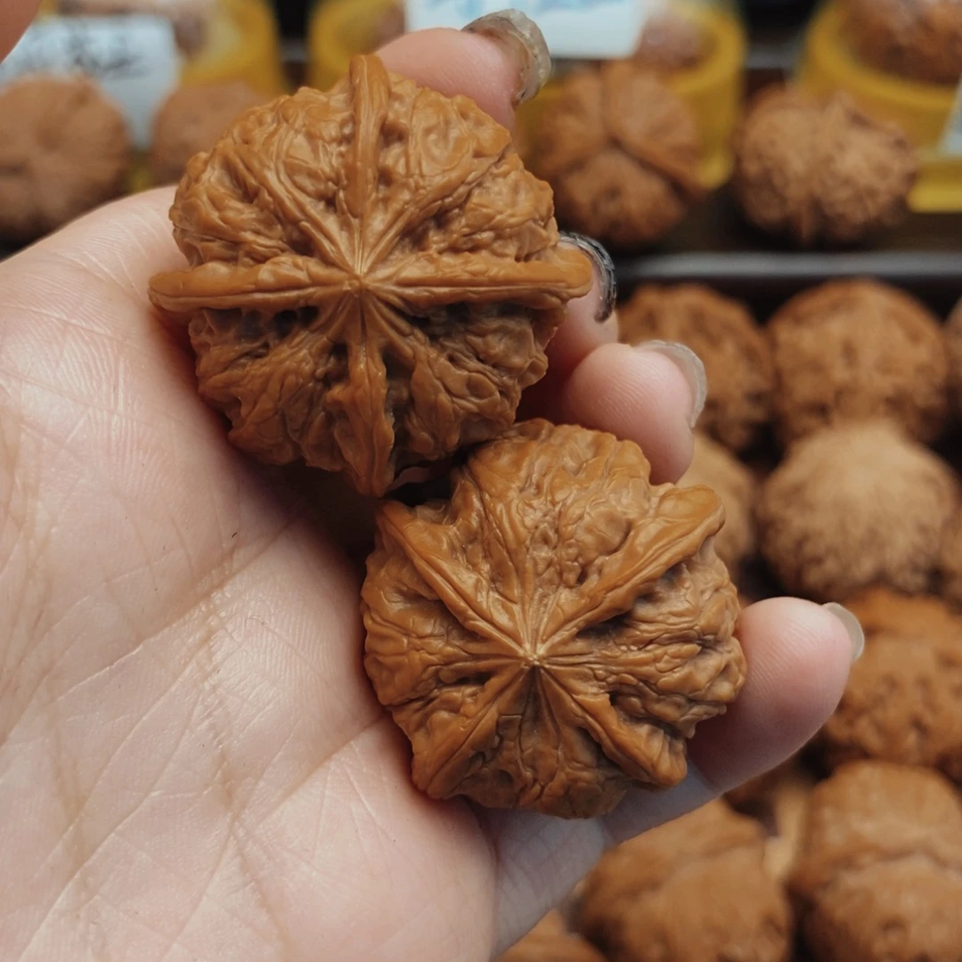 文玩核桃吊坠33全品雨花石四棱